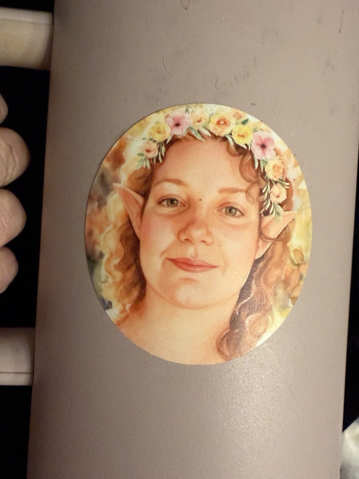 vinyl sticker “The Face Of Magic” Digitally Enhanced Photo By Sheila Lofgreen