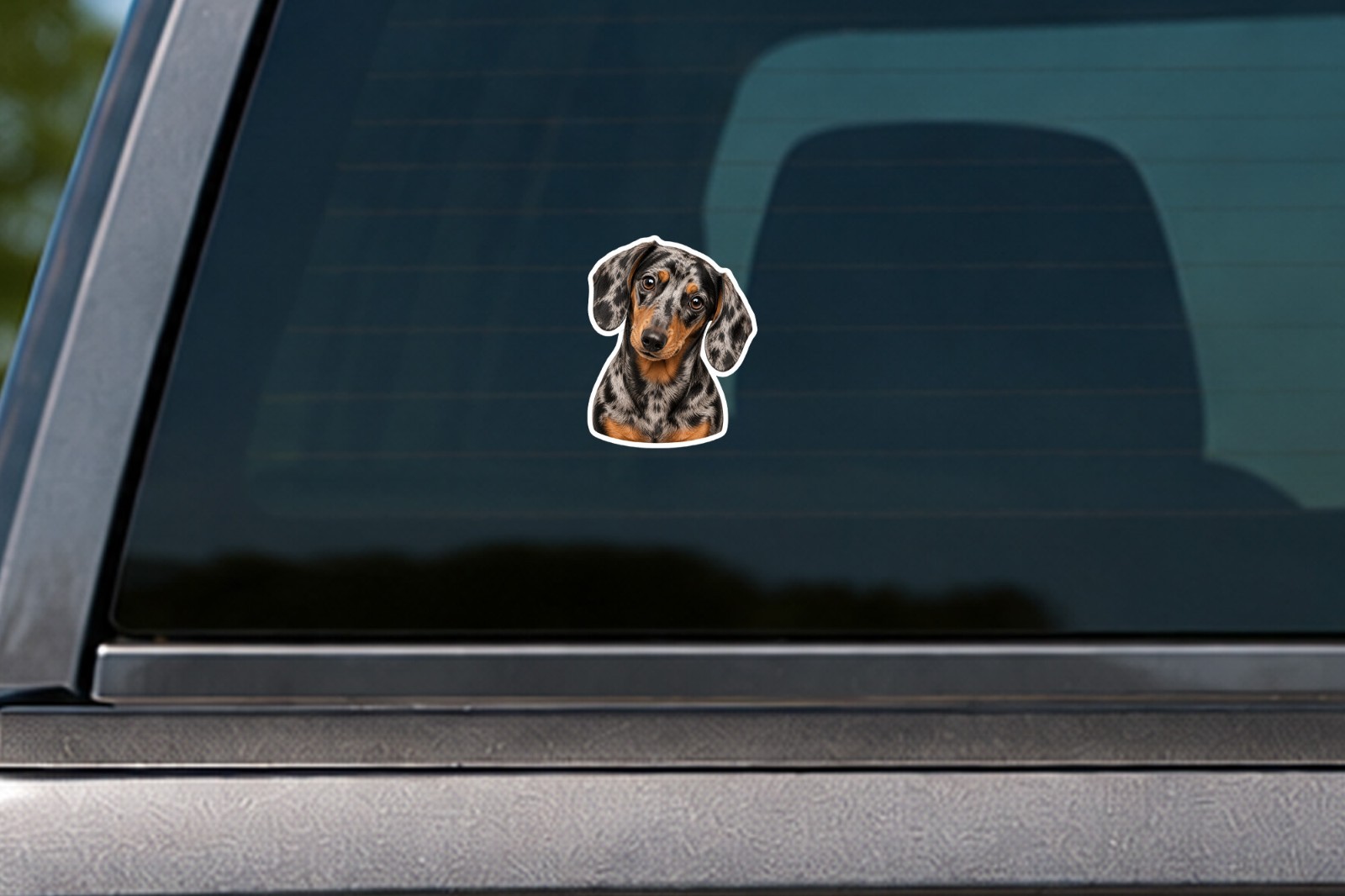 Dachshund Dog Decal Sticker Weather Resistant Car Laptop Window