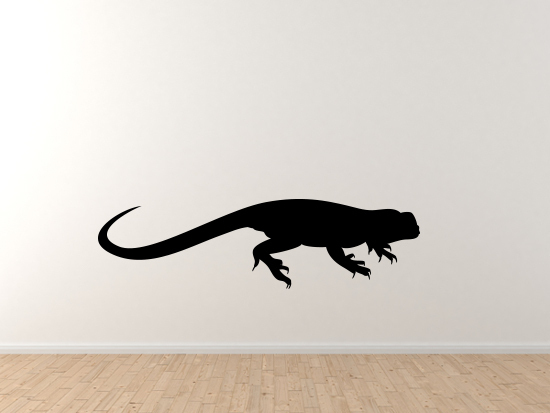 Animals Silhouette Biology – Detailed Lizard Anole Version 1 – Vinyl Wall Decal