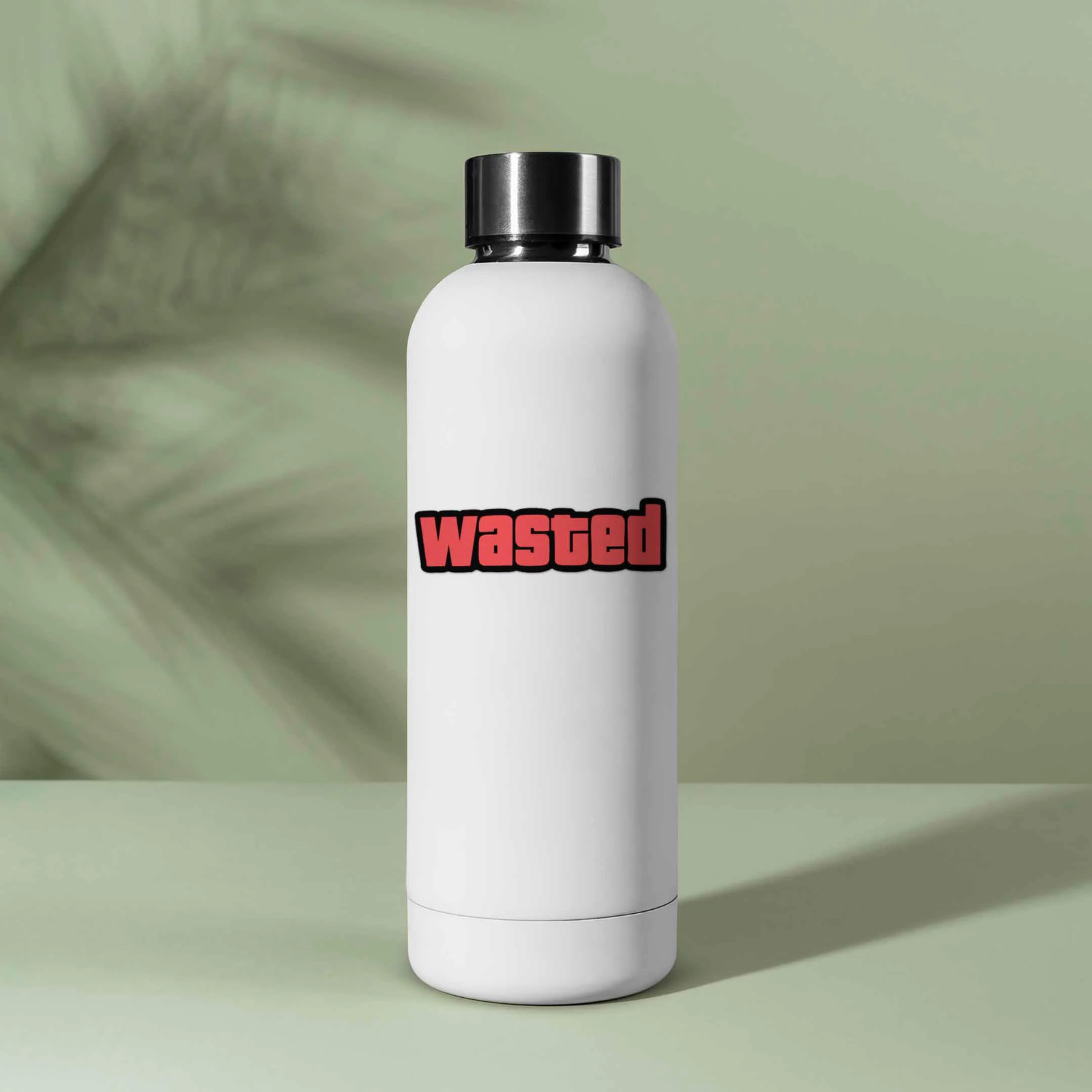 Wasted Funny Gaming Sticker