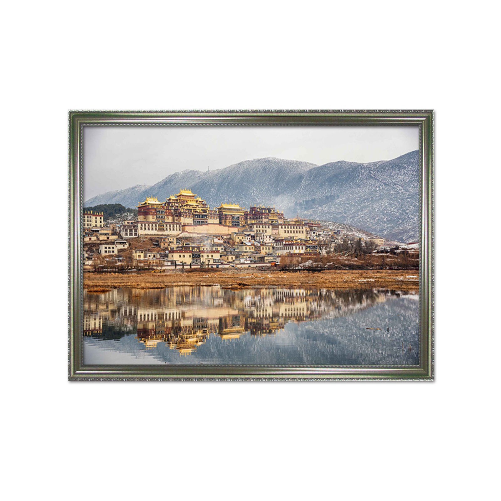 3D Small Town River 4 Framed Poster Home Decor Print Painting Art AJ WALLPAPER