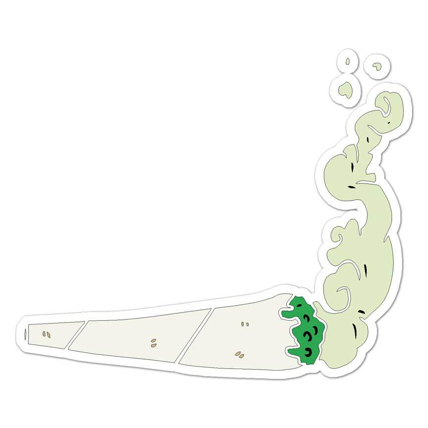 Joint Marijuana, Vinyl Decal Sticker, Indoor Outdoor, 3 Sizes, #8153