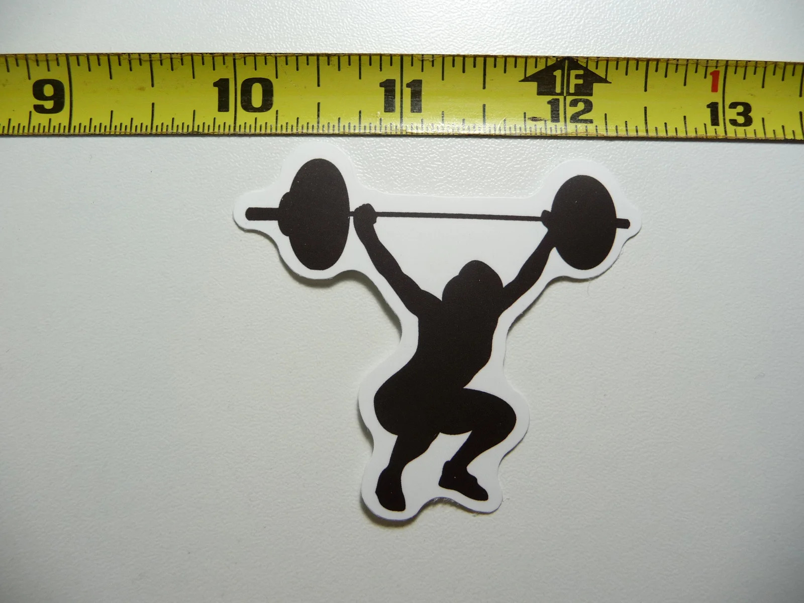 BARBELL LIFT SMALL STICKER DECAL GYM WEIGHTLIFTING FITNESS EXERCISE