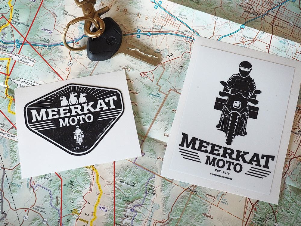 Meerkat Moto Rectangle Sticker – ADV Rider