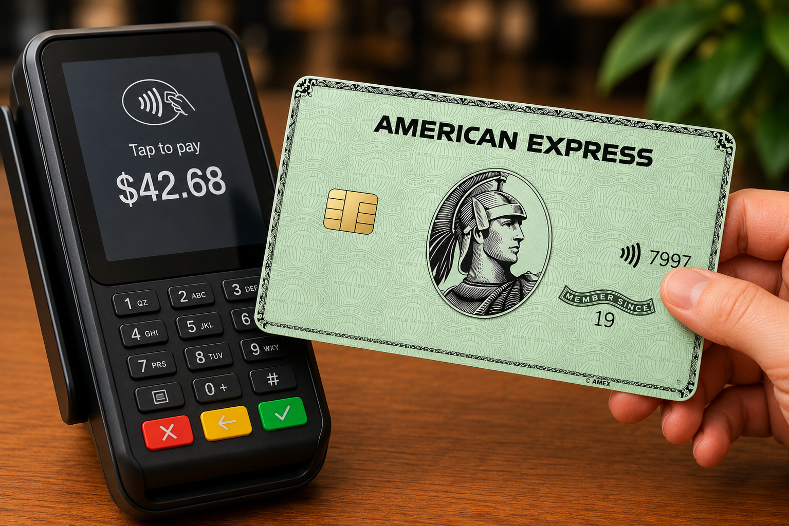 Amex Green Business Card Credit Card Skin Debit Card Vinyl Sticker Wrap