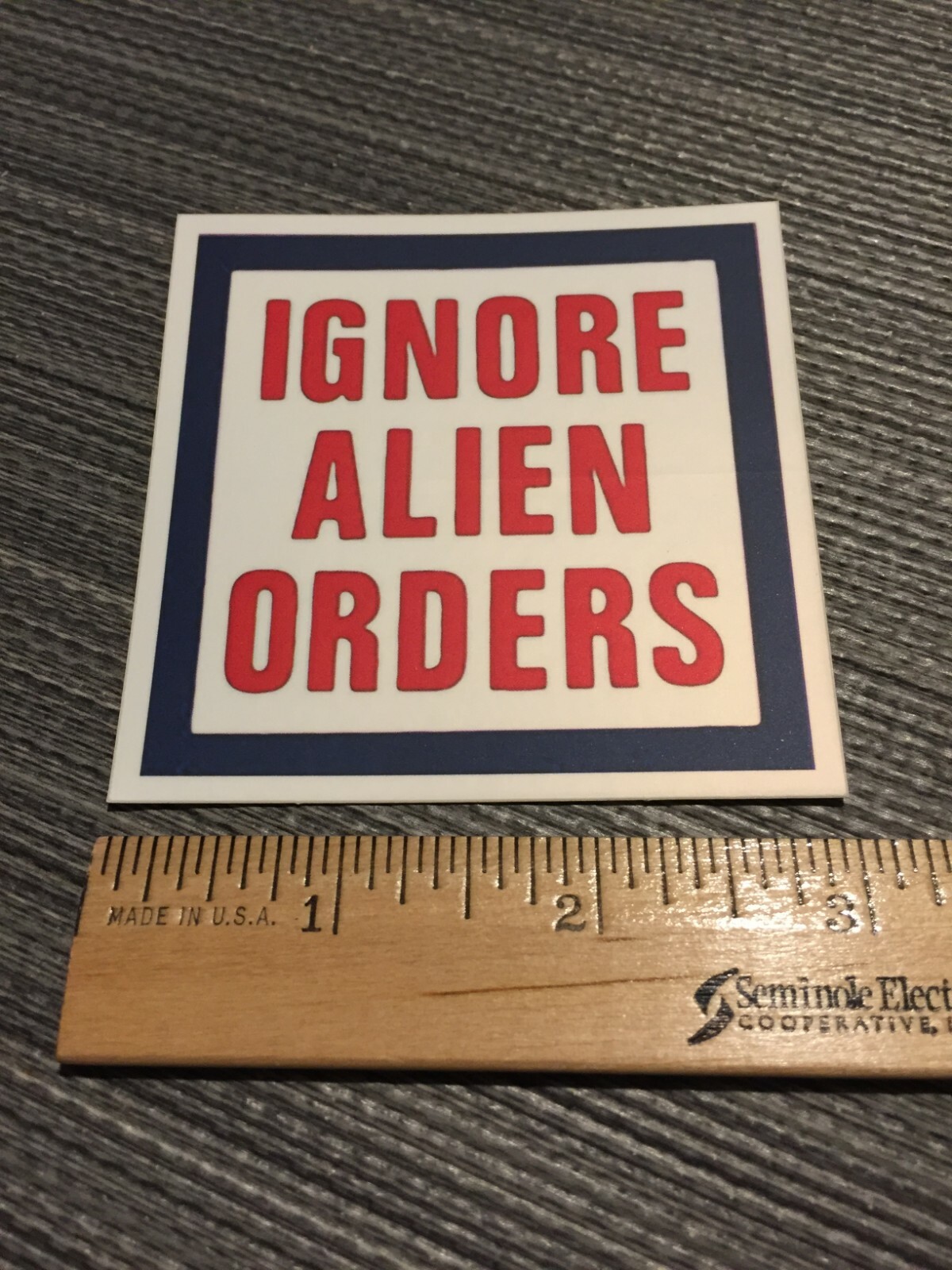 IGNORE ALIEN ORDERS Sticker Joe Strummer The Clash Punk Rock New Wave NEW