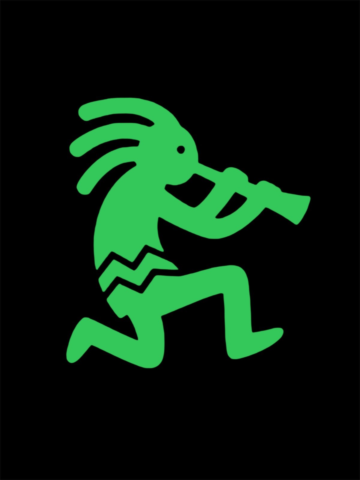 KOKOPELLI TRUMPET #2 Decal for car Windows Laptops Any Smooth Surface