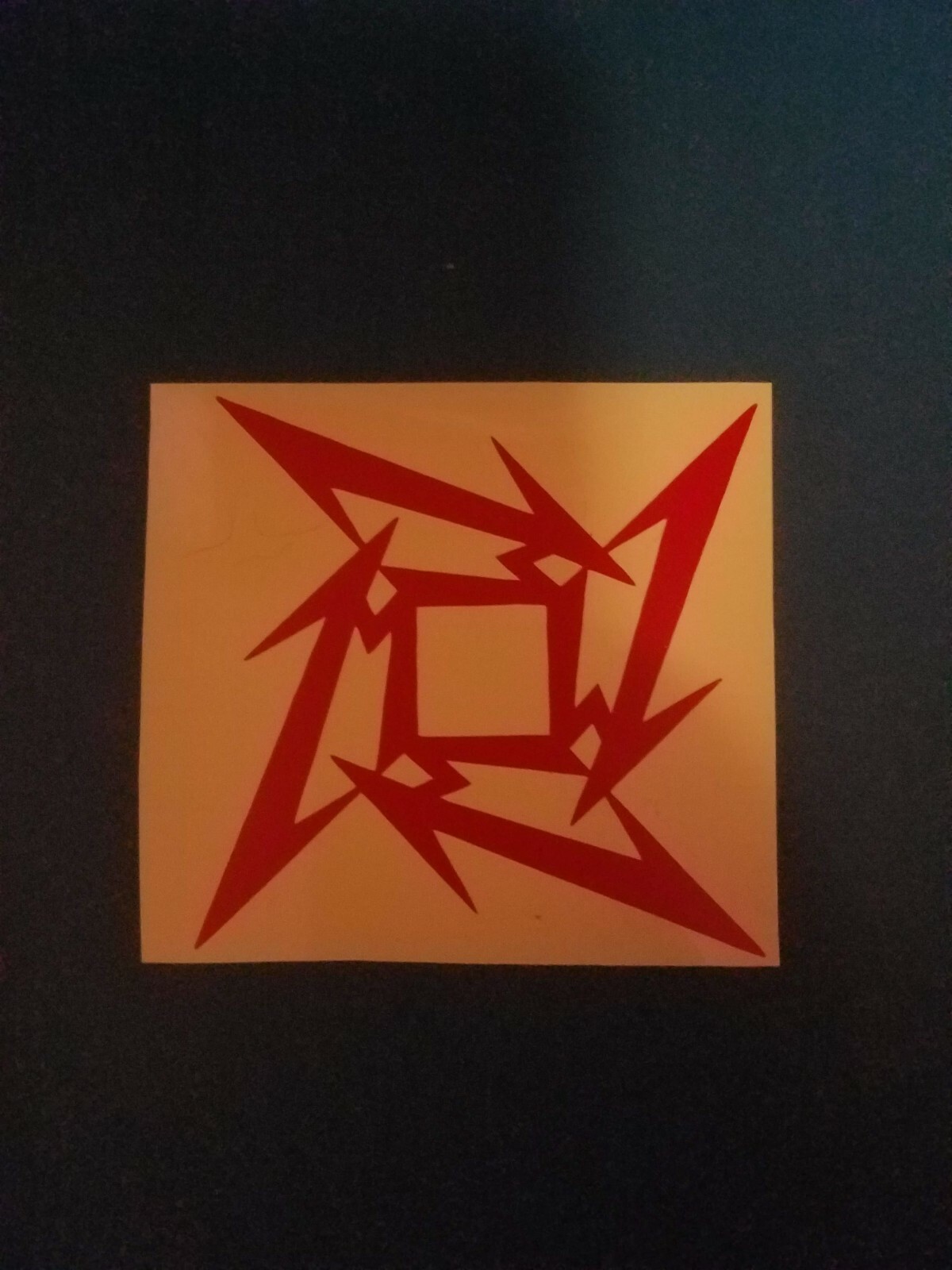 Metallica Ninja Star Logo Vinyl Decal