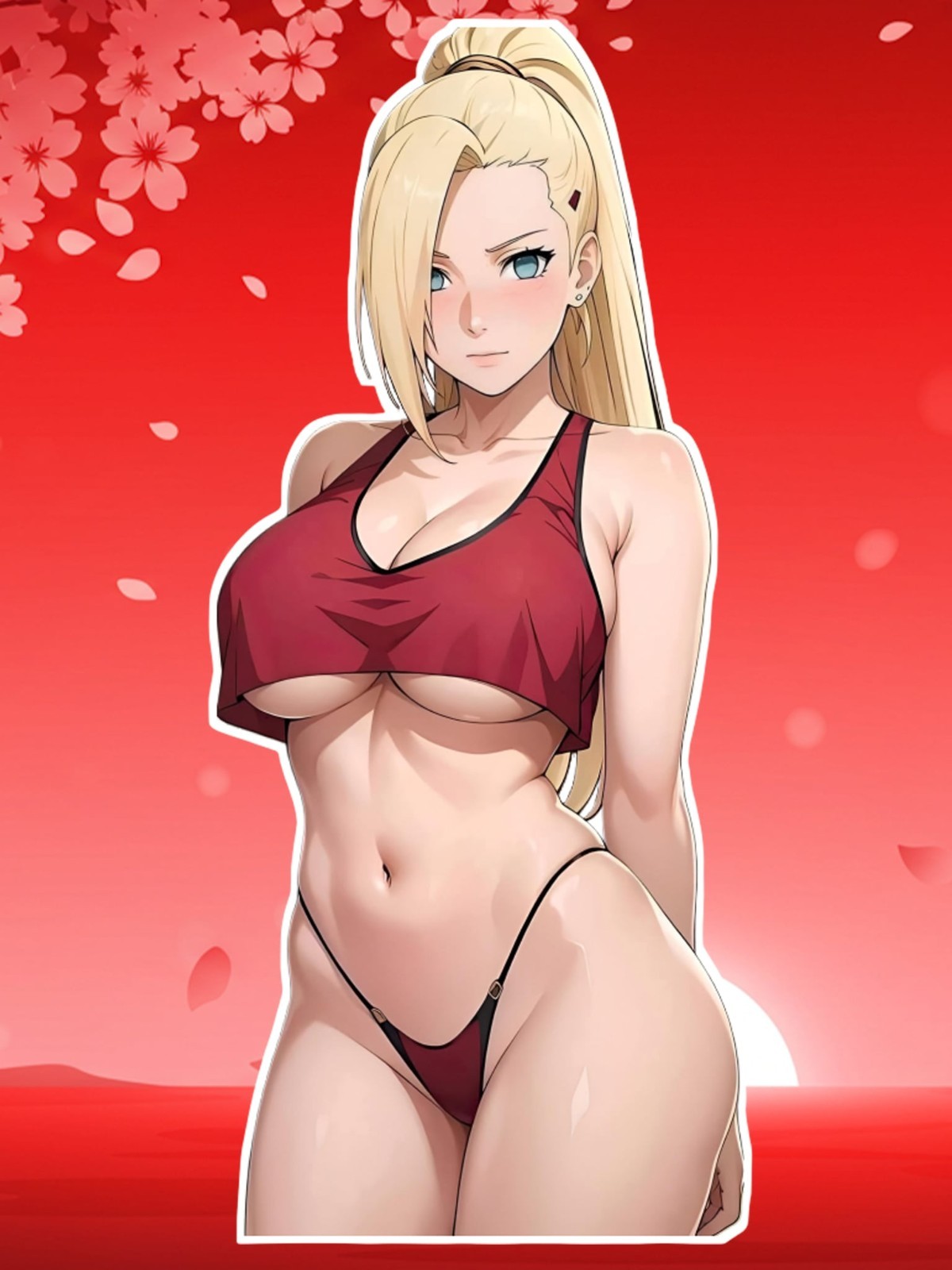 Anime Waifu Naruto Ino Yamanaka 6" Vinyl Sticker