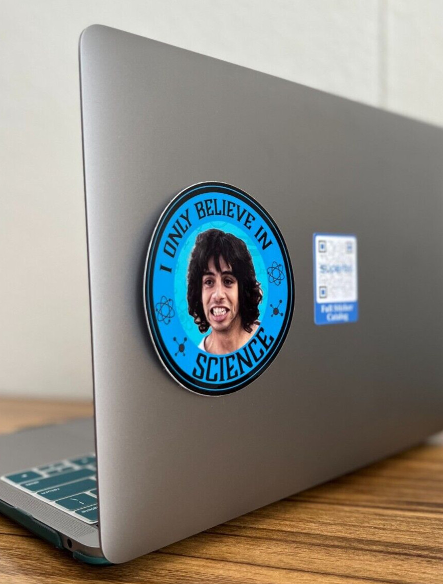 Nacho Libre | Eskeleto | I only believe in science | Vinyl Sticker Decal