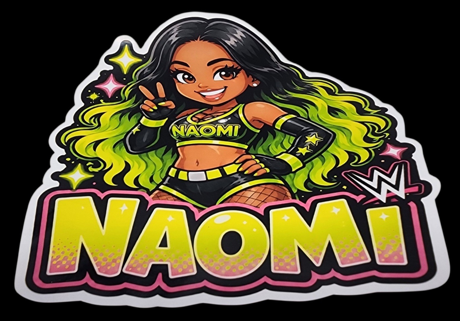 Female Wrestler Waterproof Car Decal Laptop Vinyl Sticker Large
