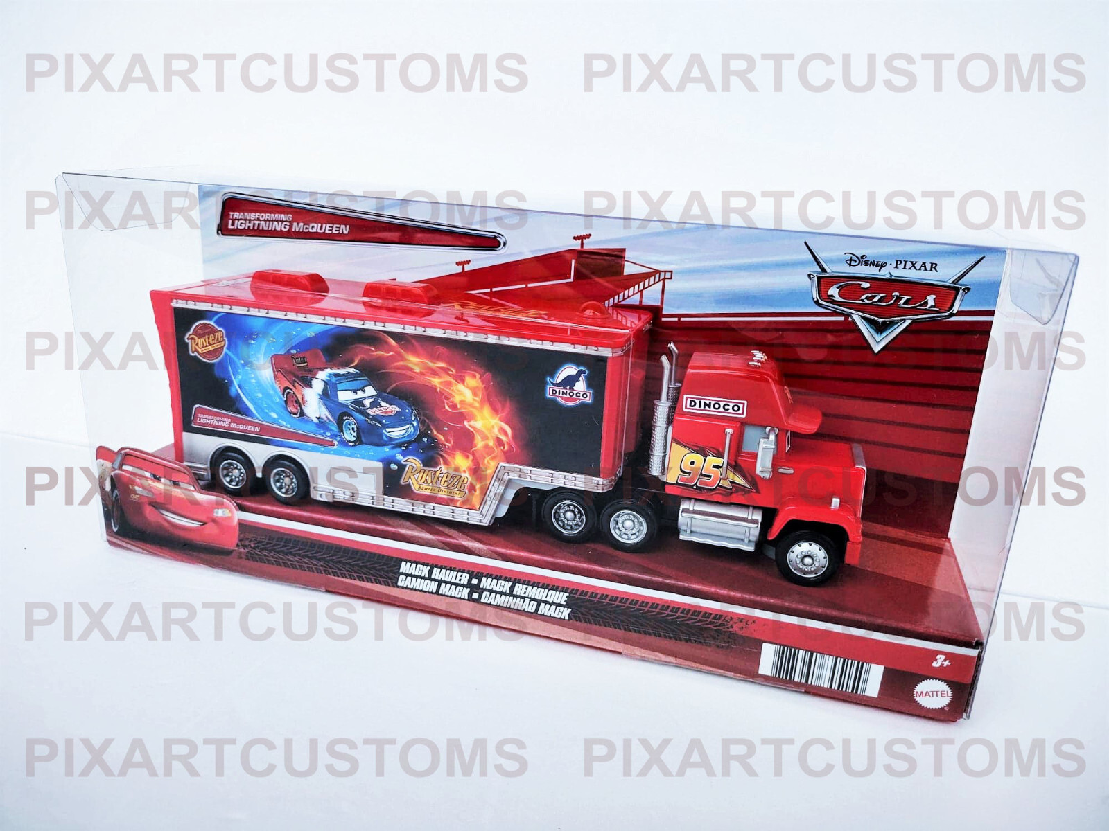 Pixar Cars Mack Hauler Transforming Lightning McQueen Sticker Set Read Descript-