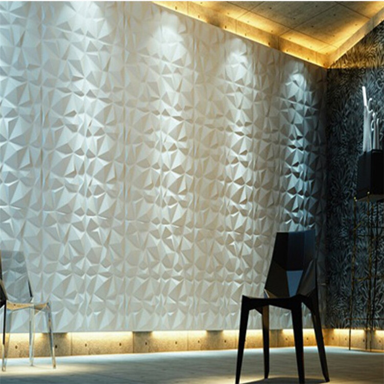 12Pcs 3D Effect Wall Decor 3D Tile Brick Wall DIY Wallpaper Home Decor 11.8"