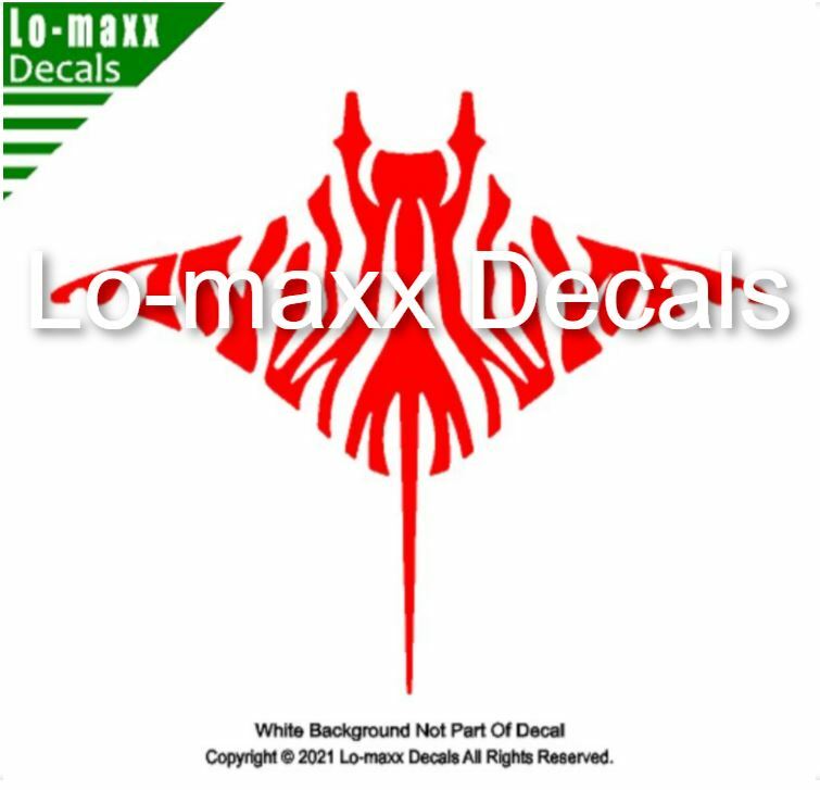 Zebra Manta Ray Ocean Sea Life Unique Art Super Quality Die Cut Vinyl Decal