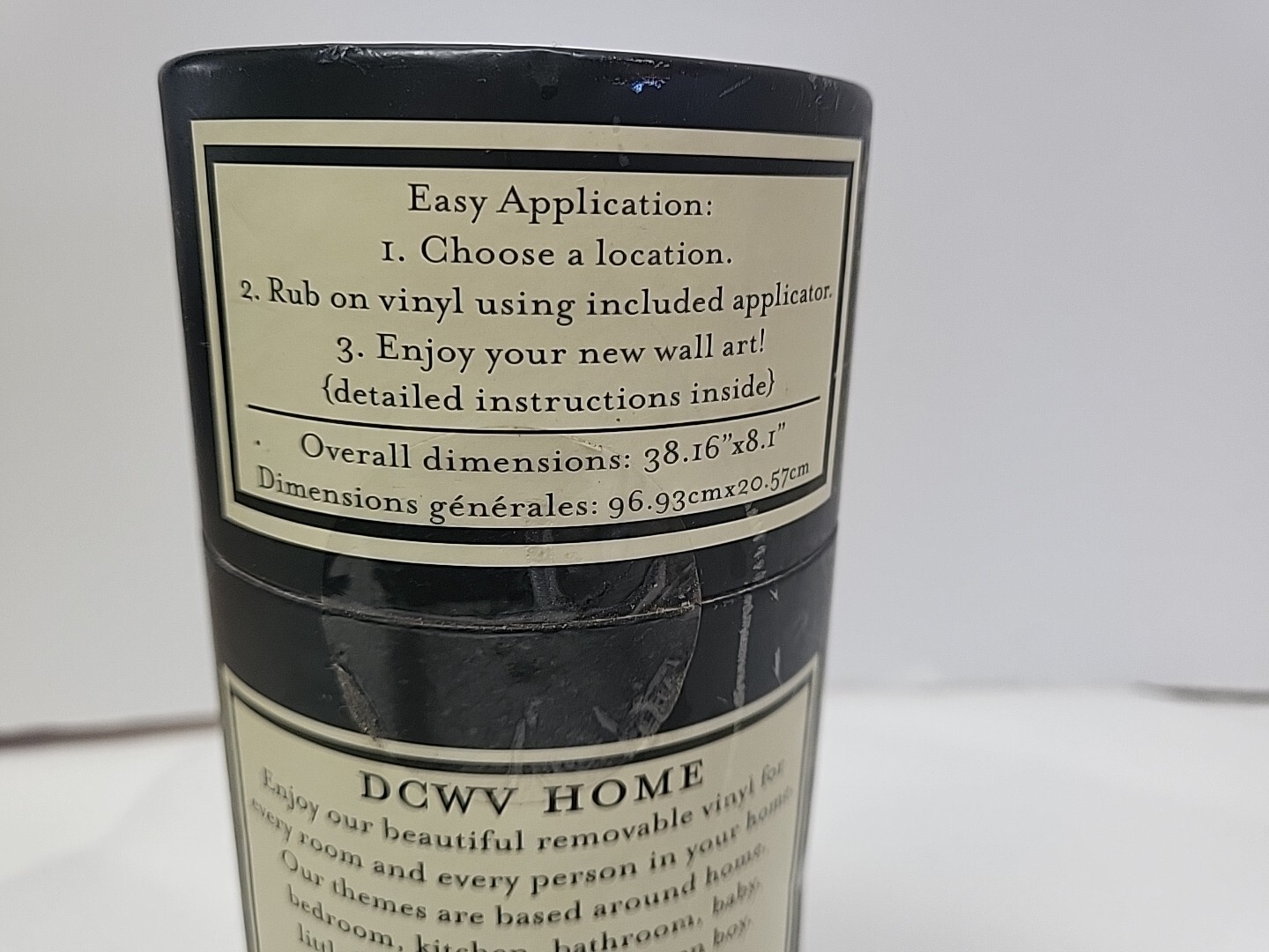 DCWV Home Removable Vinyl Black Lettering MAY YOU LOVE ALL THE DAYS OF YOUR LIFE