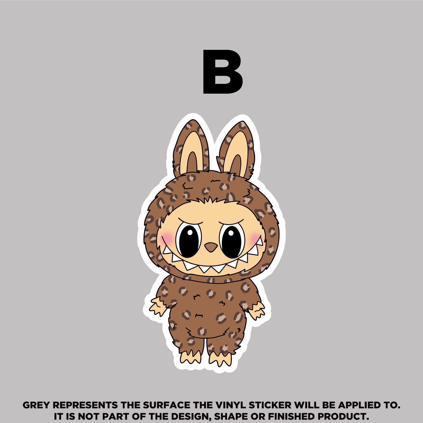 Labubu Vinyl Stickers – Waterproof, Scratch‑Proof, Dishwasher Safe Decals