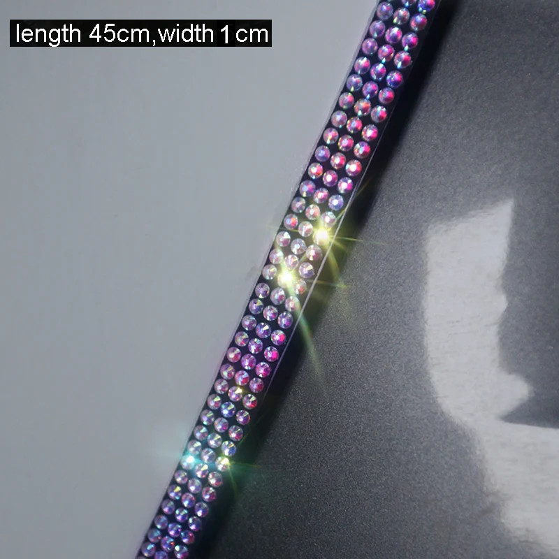 1pc Bling Rhinestone Car Sticker Decoration Auto Multi-function Threshold Protec
