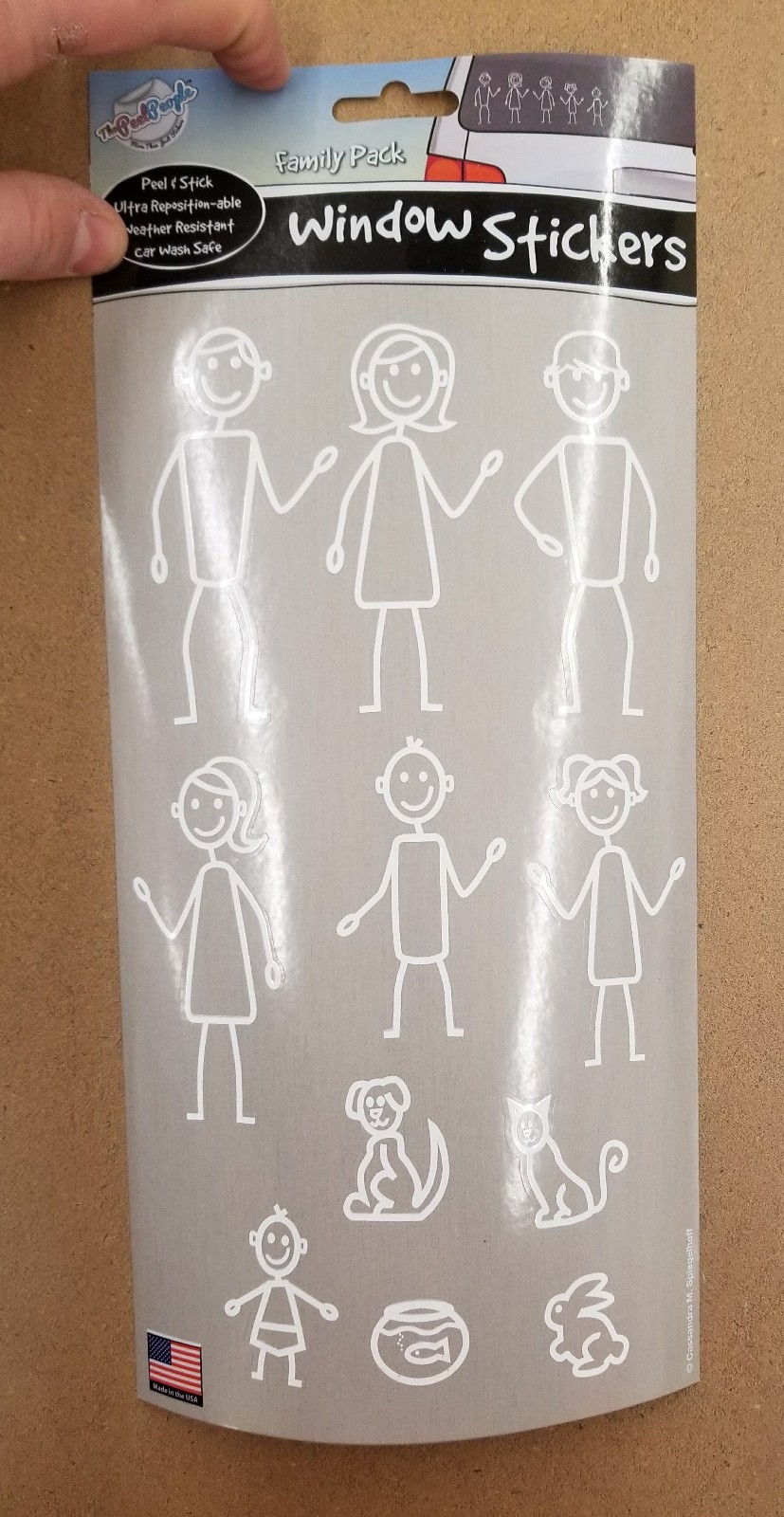 THE PEEL PEOPLE – AUTO WINDOW STICKER – FAMILY & ACCESSORY PACKS – 2 PACK
