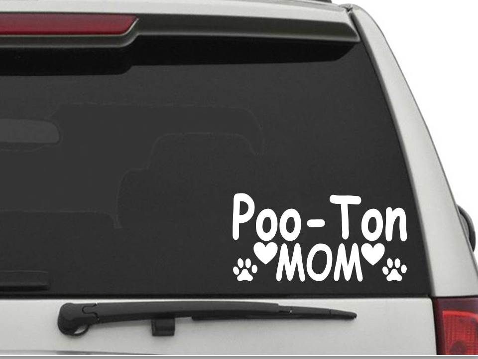 POO-TON MOM Decal Sticker CW1201