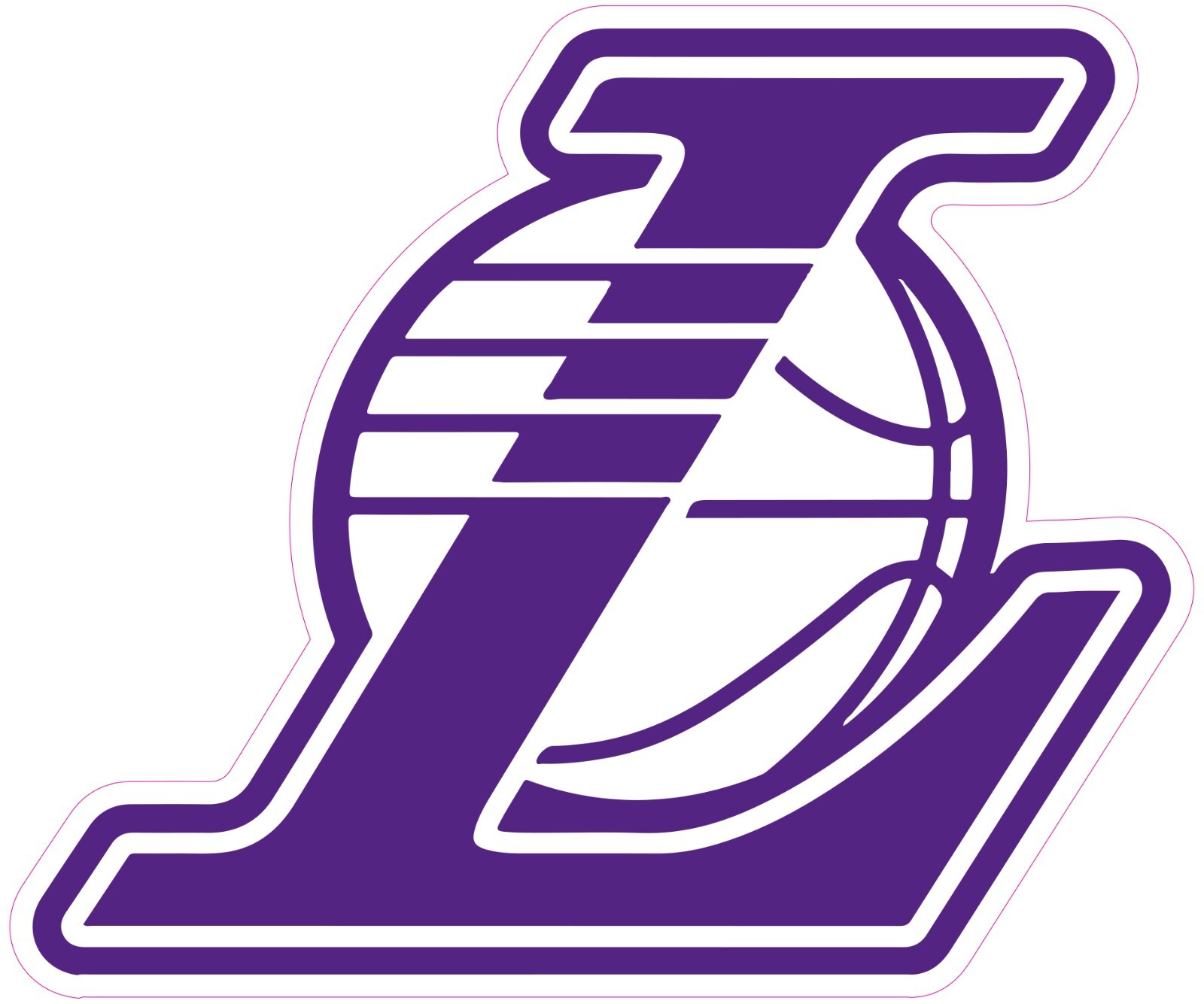Los Angeles Lakers Basketball Vinyl Decal Sticker Car Truck Bumper Tumbler Mug