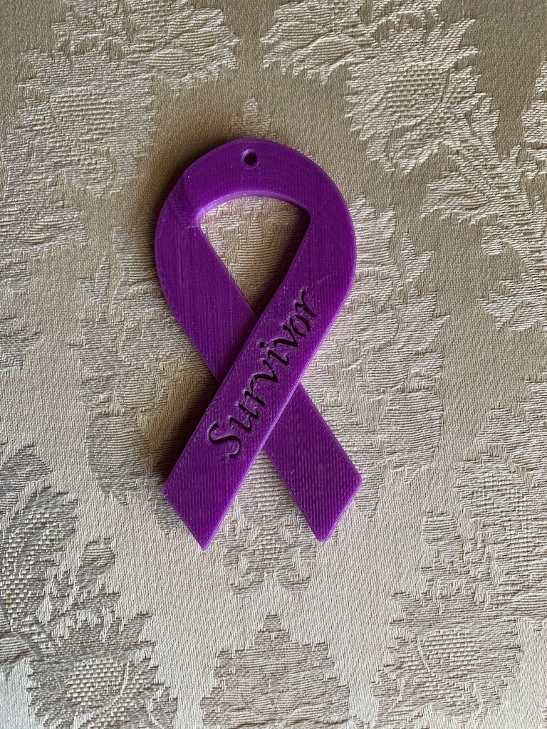 Custom Made 3D Cancer Ribbons for Survivors and Fighters multi color