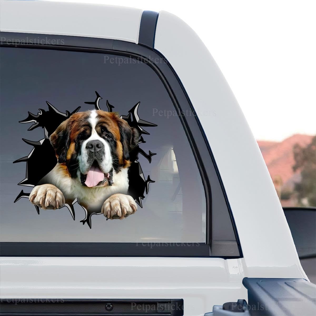 Dog Stickers Car Decals for Dog Lovers and St. Bernard Owners