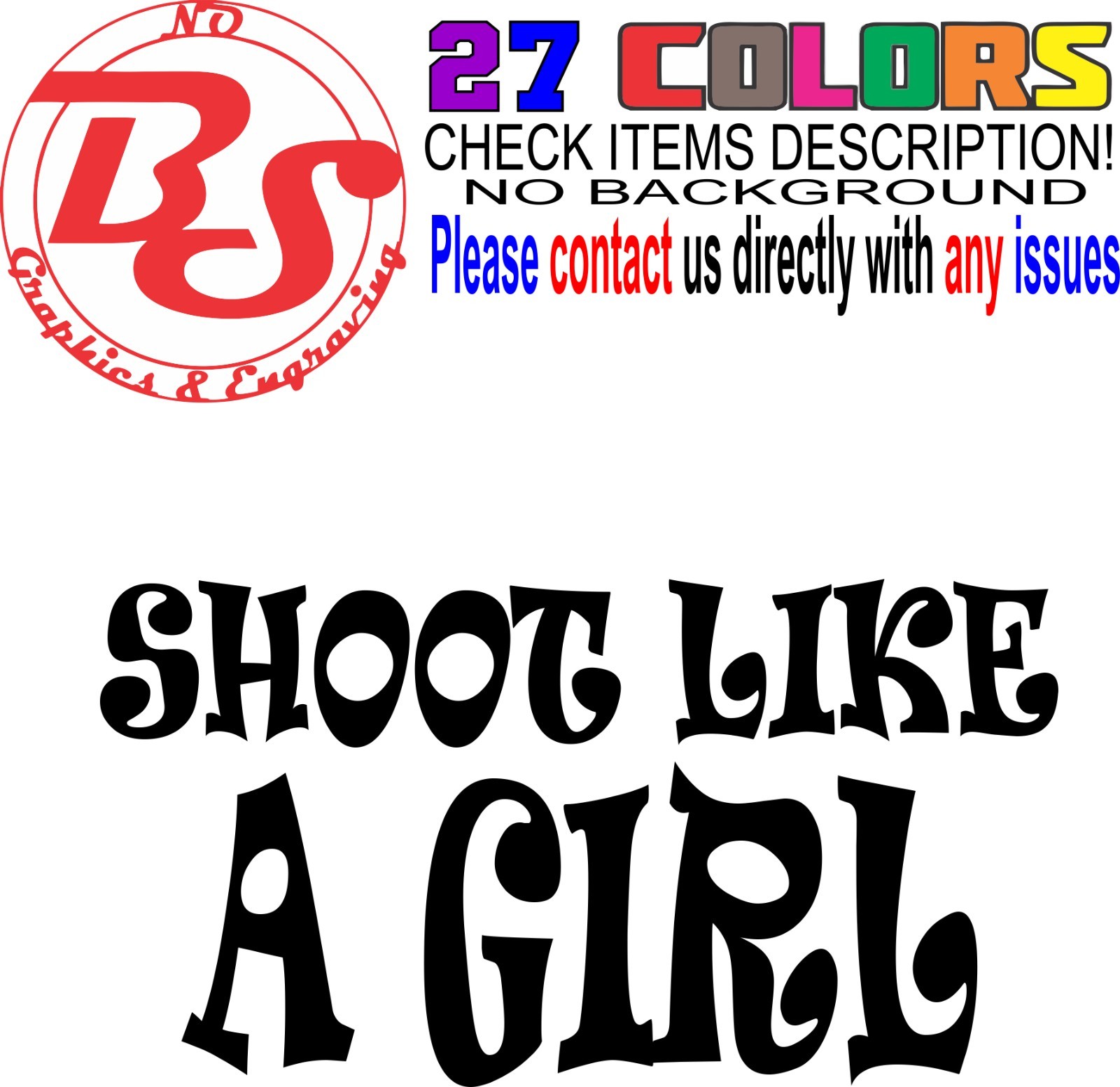 6" 2A Girl Power Vinyl Decal AR15 Pistol Sticker Gun AK47 Mom Female Woman noBS