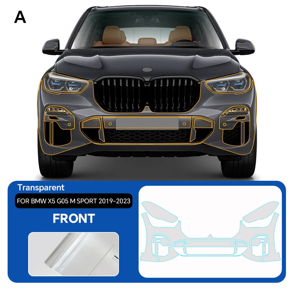 For BMW X5 M SPORT 2019-2023 PreCut Kit Paint Protection Film Clear PPF TPU