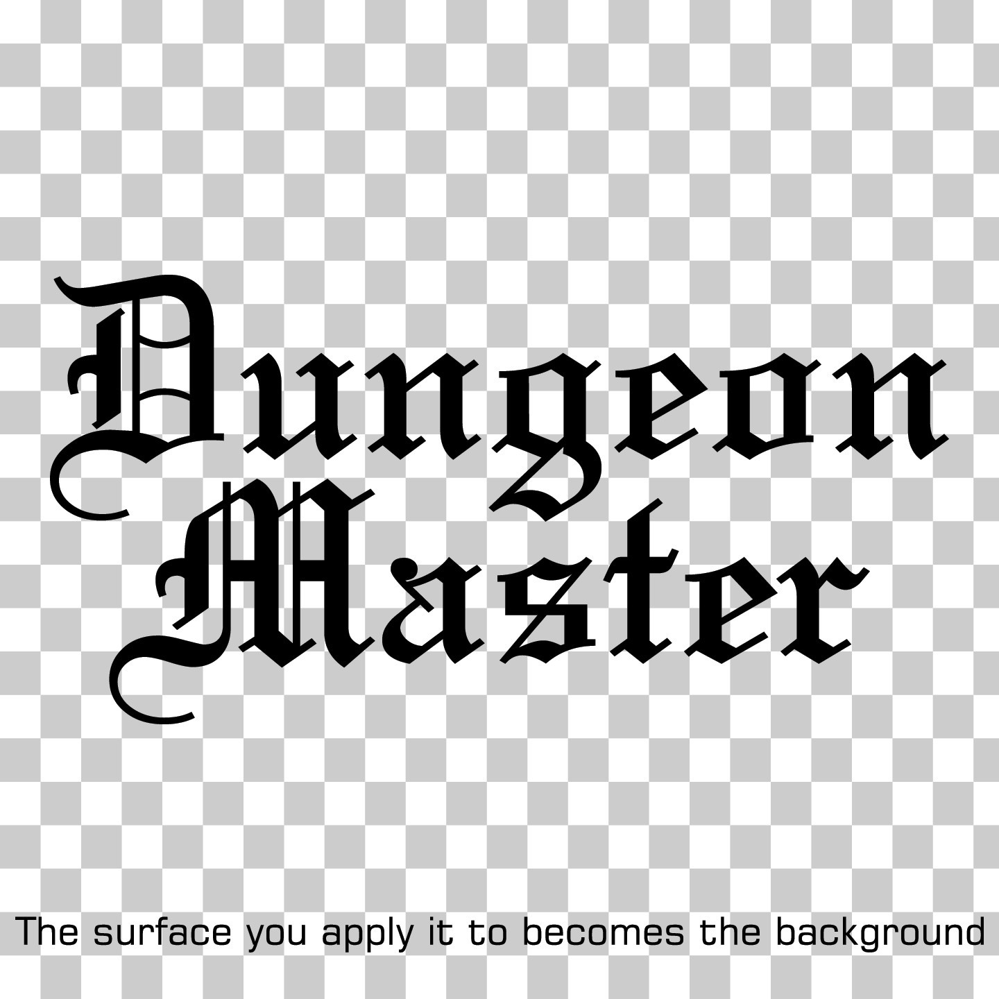 Dungeon Master Custom Vinyl Decal Sticker for Car Window Laptop Gifts & More