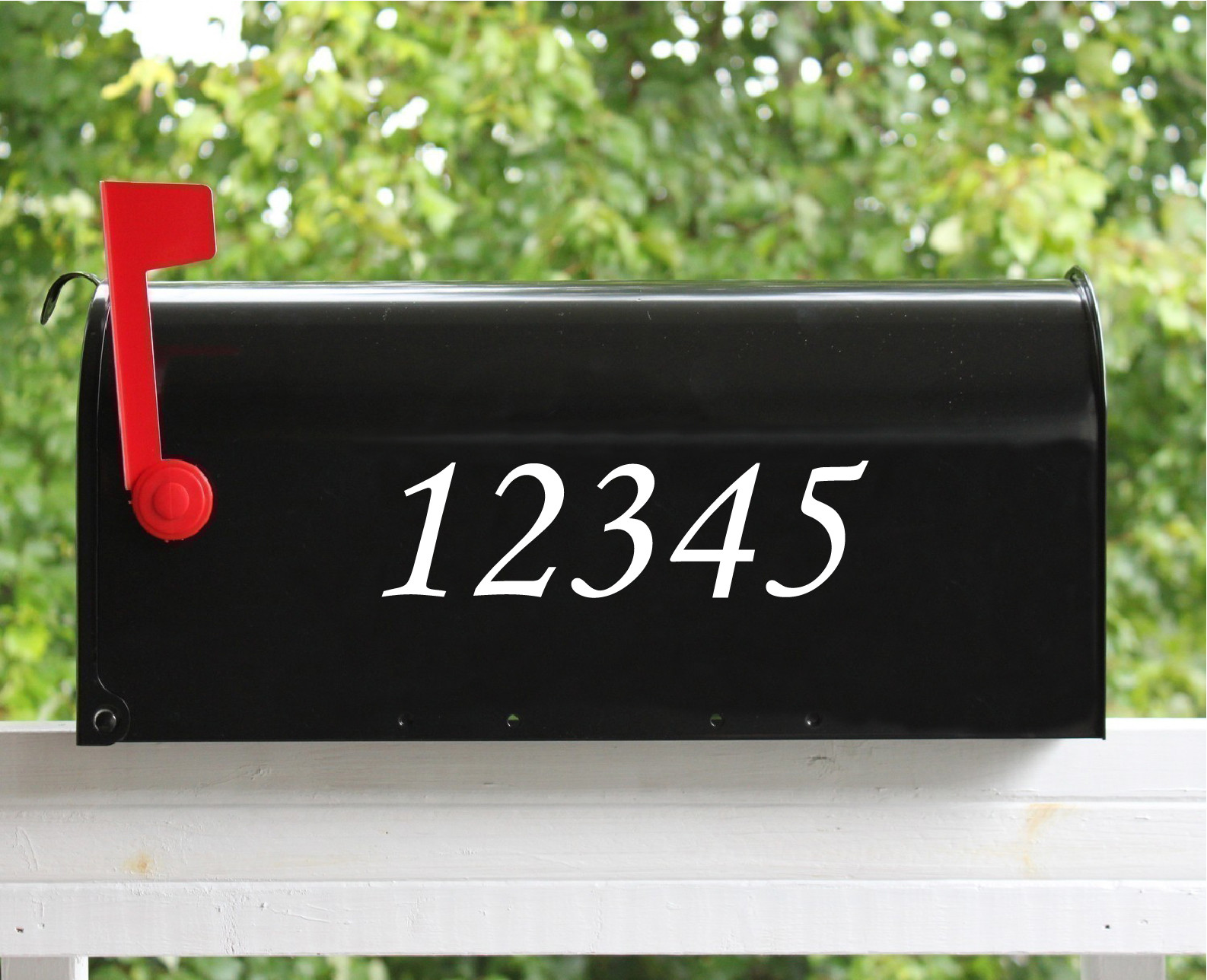 Set of 2 – 2.5" Custom Mailbox Decals Sticker Street Numbers 12 Fonts Available
