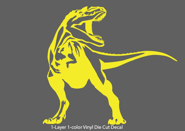 Dinosaur – Tyrannosaurus #1 Jurassic Period 4-21 in. Vinyl Outdoor Decal Sticker