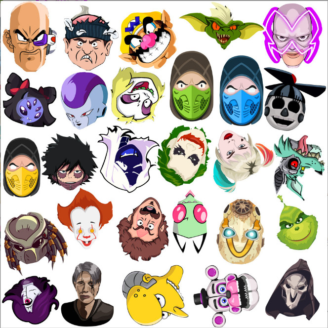 50 Pcs Stickers Villain Anti-Hero Movie Animation Car Luggage Skateboard Vinyl