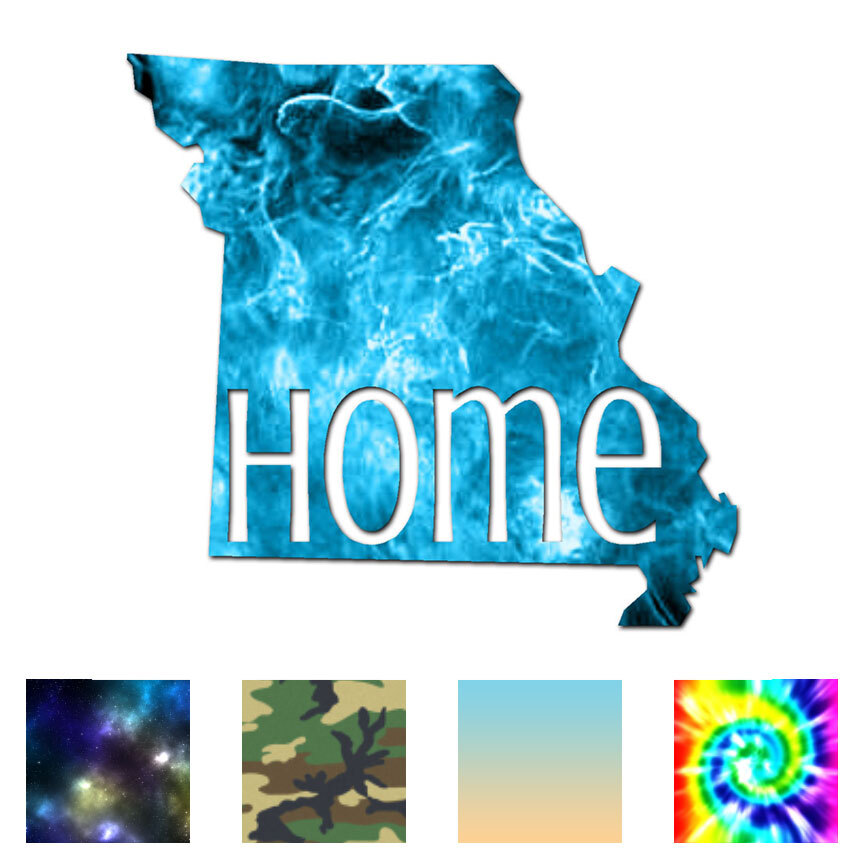Missouri Home State – Vinyl Decal Sticker – Multiple Patterns & Sizes – ebn3827