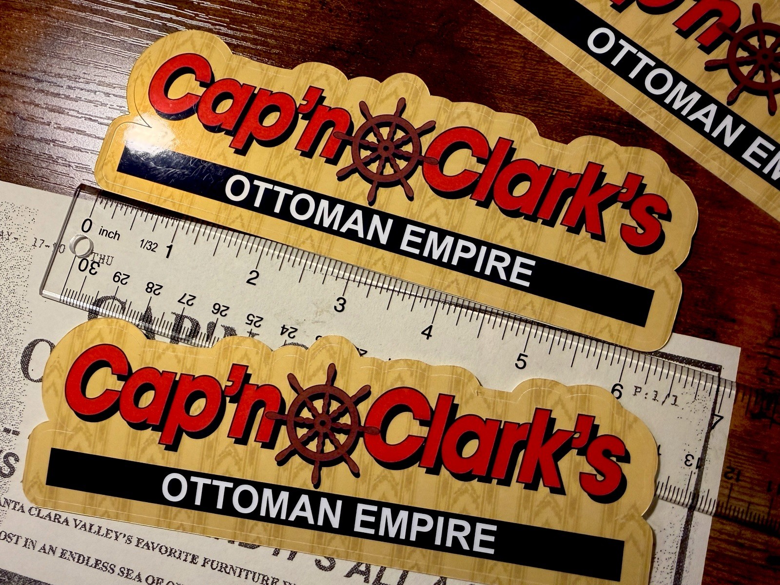 Backrooms A24 Movie Cap'n Clark's Ottoman Empire 6in Vinyl Decal Sticker