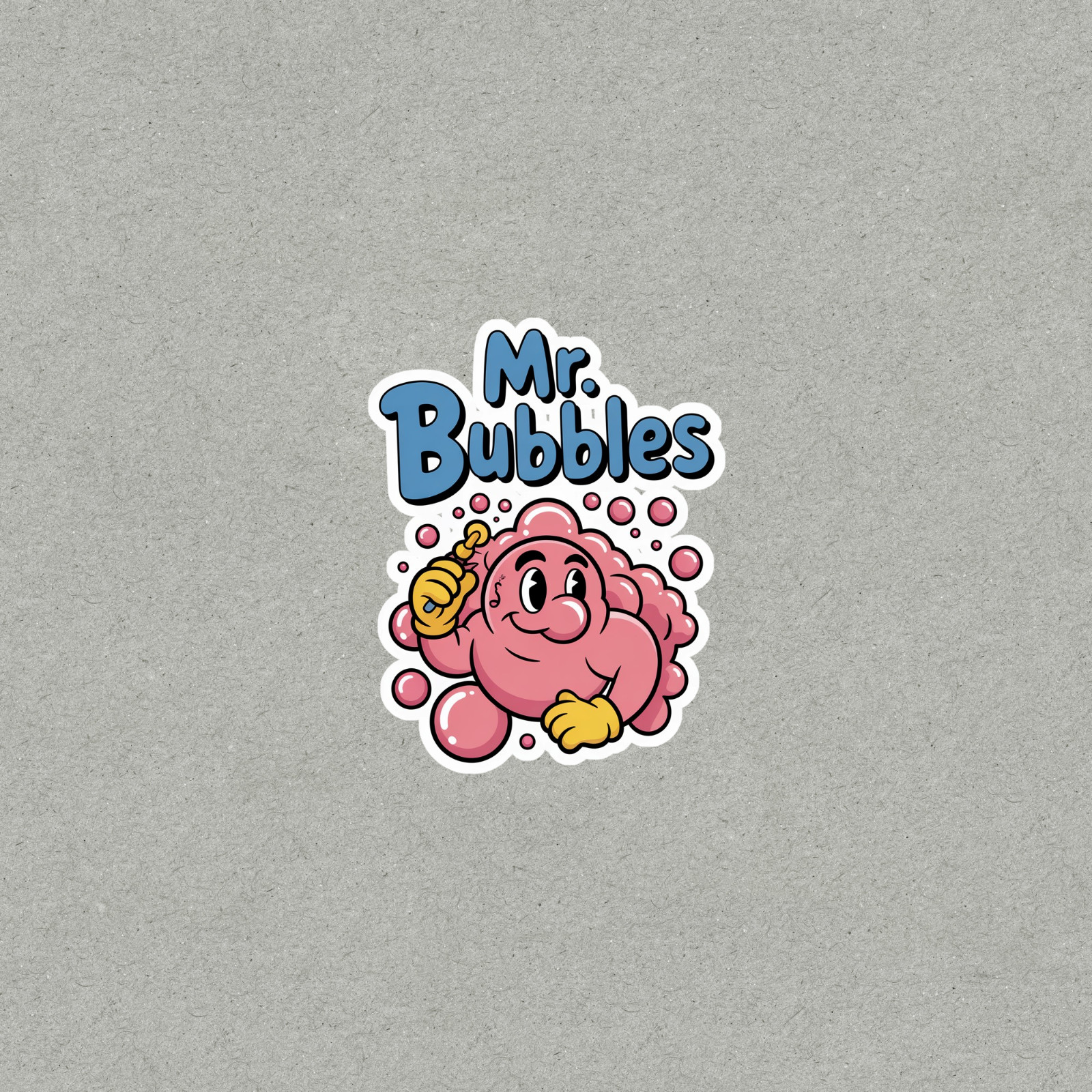 Cute Bubble Mascot Vinyl Sticker Laptop Water Bottle Decal #6288
