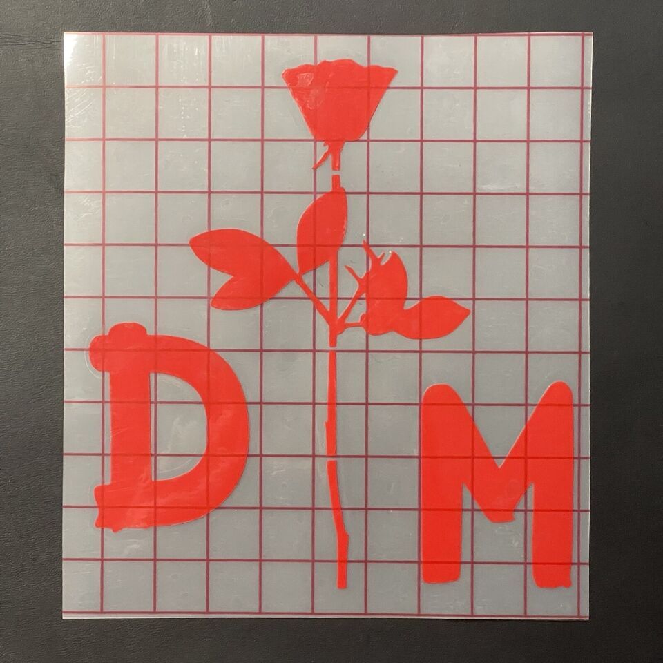 Depeche Mode Flower Car Decal Vinyl Band Logo Glossy Bumper Sticker Synth Pop