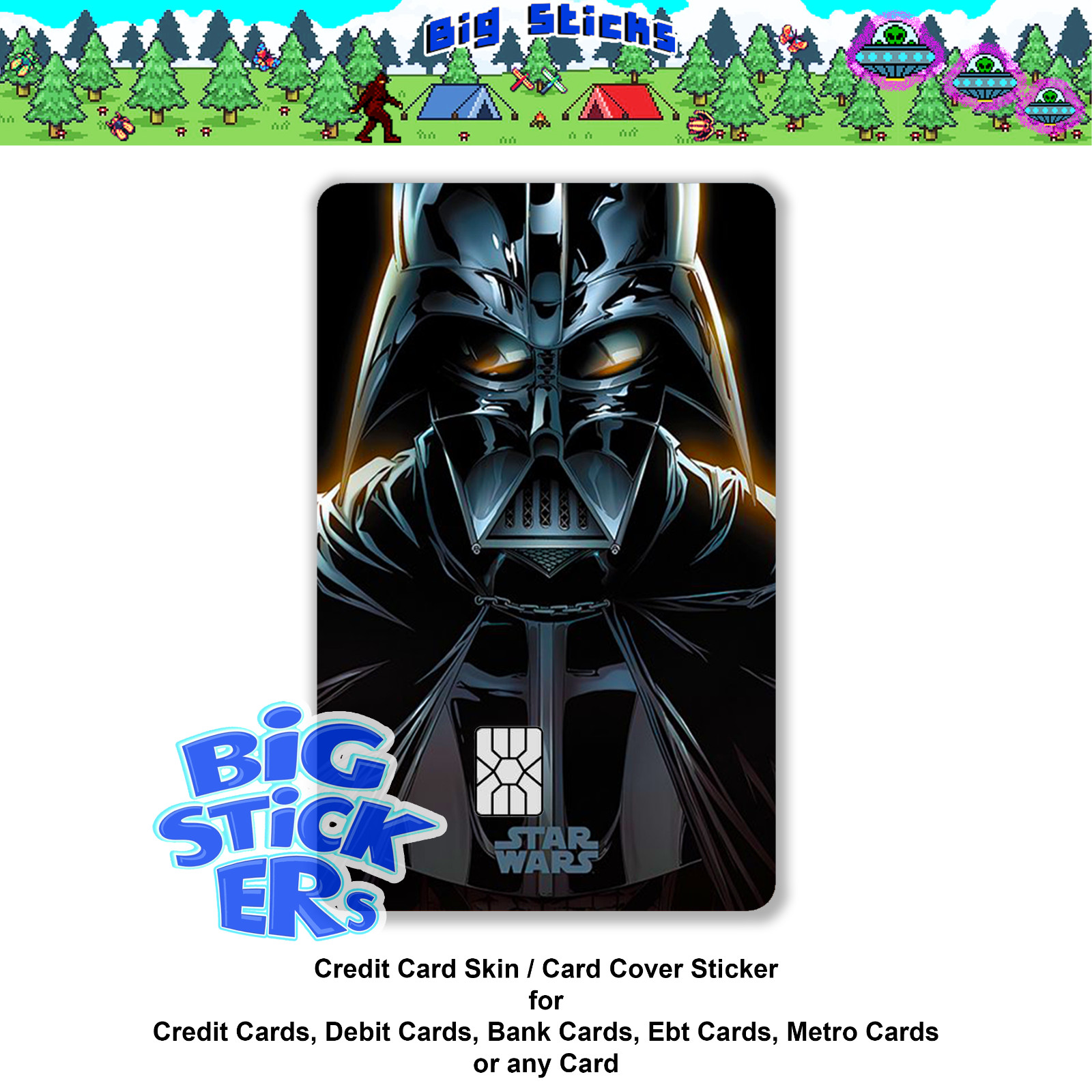 Starwars Credit Card Cover SMART Sticker Skin Wrap, Card Sticker Decal