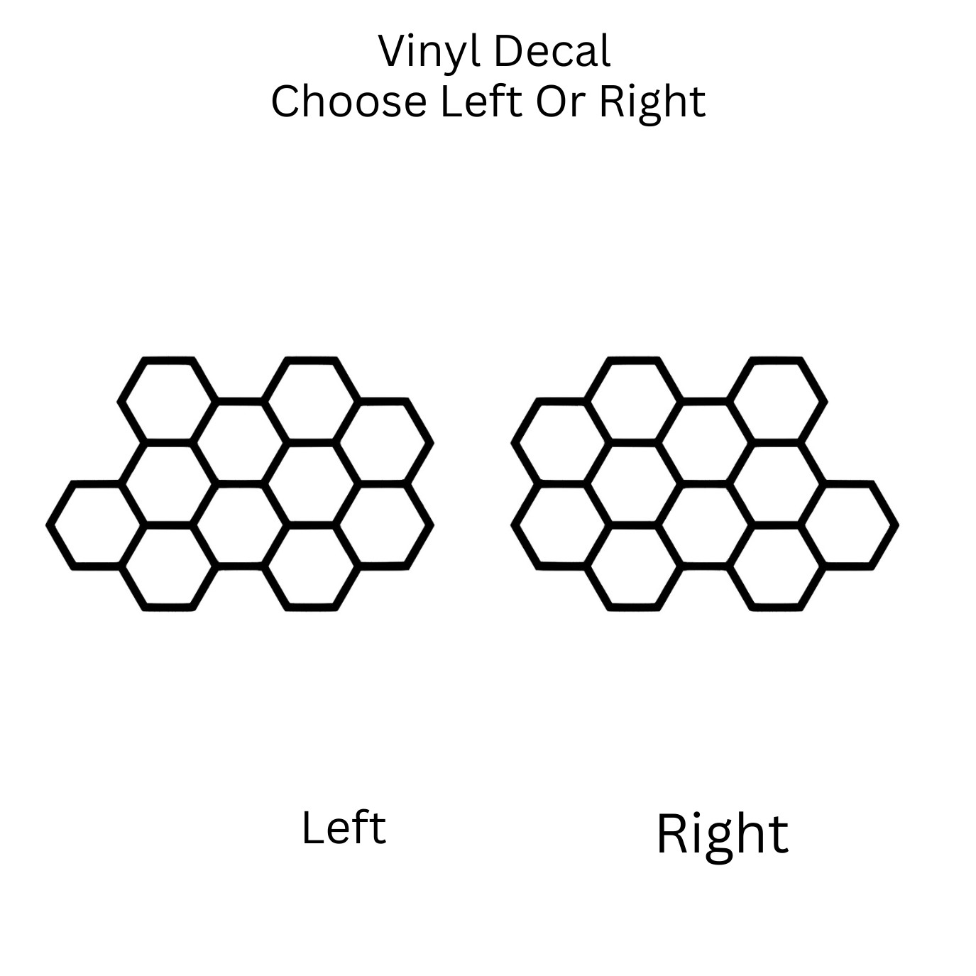 Honey Comb Vinyl Decal Choose Size and Color