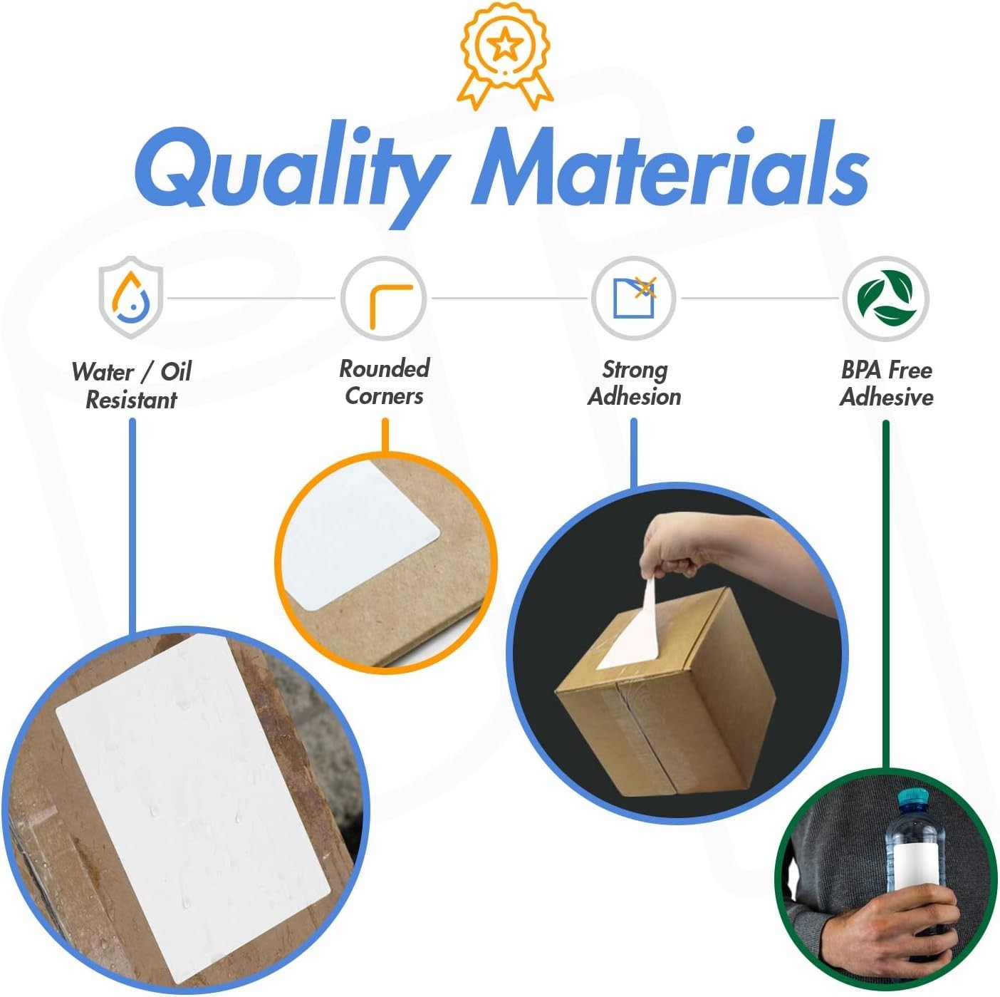 2.25 X 0.75 Inch Direct Thermal Label – Compatible with Rollo Label Printer & Ze