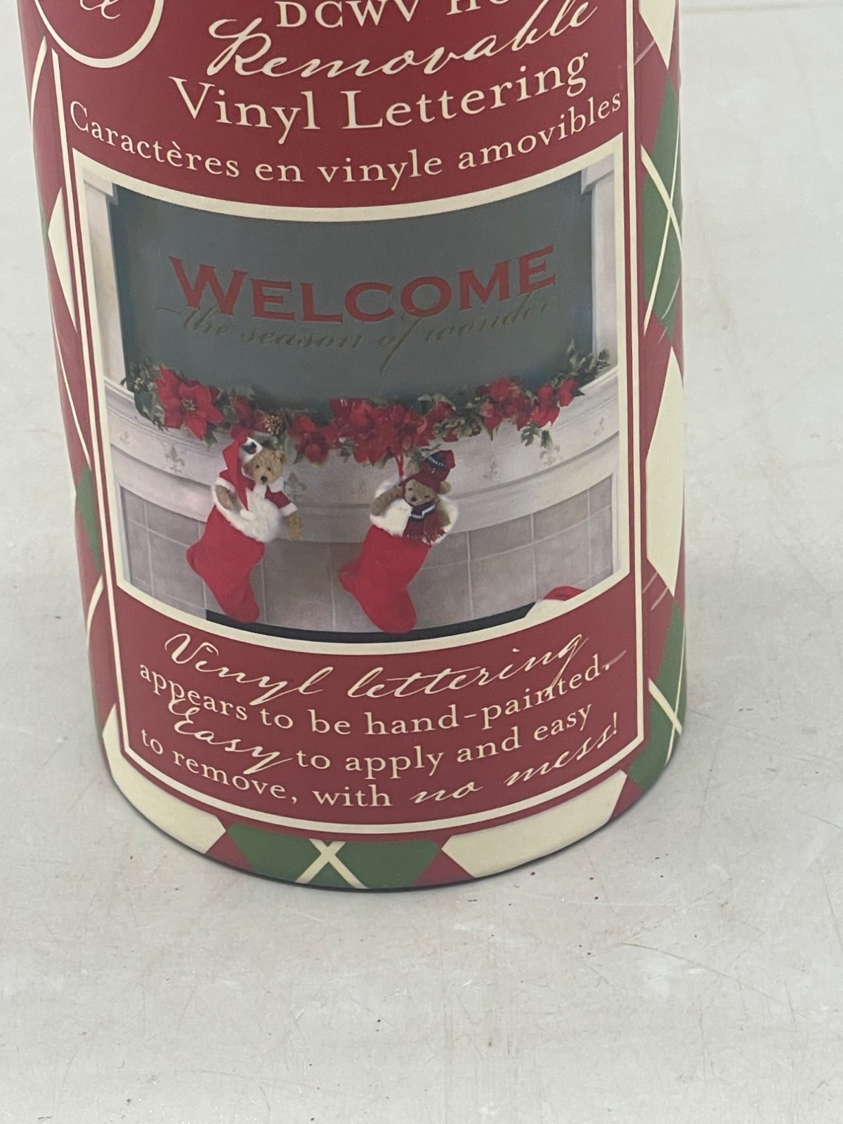dcwv home welcome the season of wonder vinyl lettering decor Christmas READ used