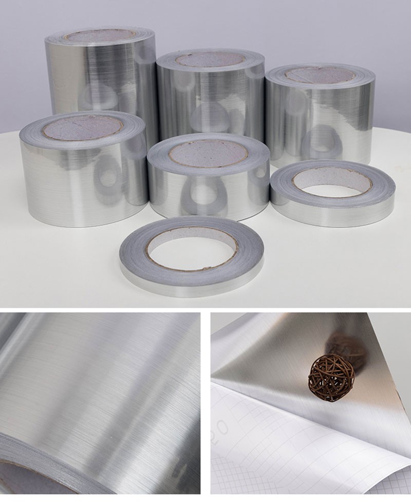 Car Sticker Car Metal Brushed Steel Matte Tape Wrap Sticker Gold/Silver 10~150mm