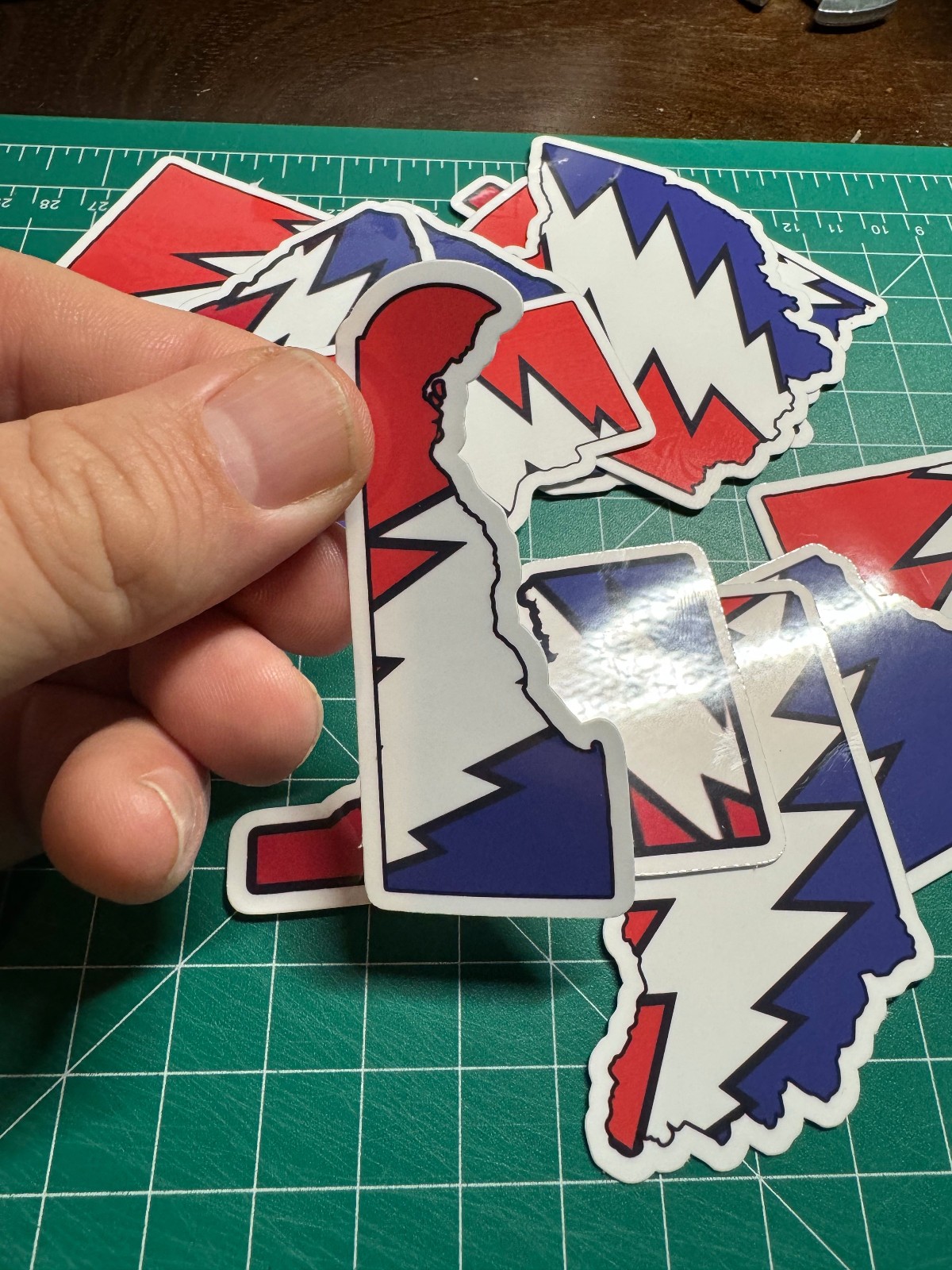 Delaware Stealie – Grateful Dead – Laminated Vinyl Sticker – 1.5"x3"