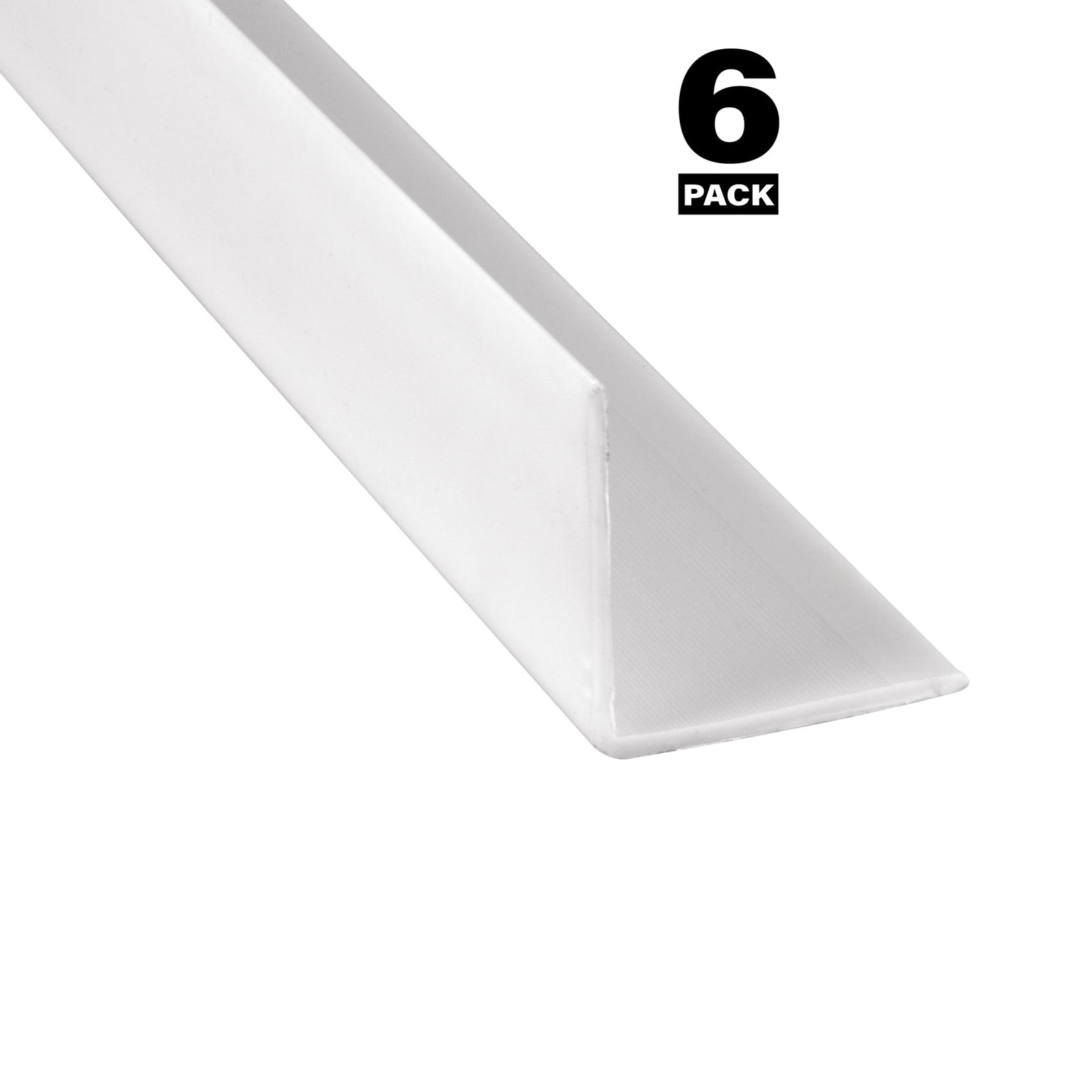 -Line MP10069 Vinyl Corner Shield, White – 2-3/8” x 48” – Durable Vinyl Corne…
