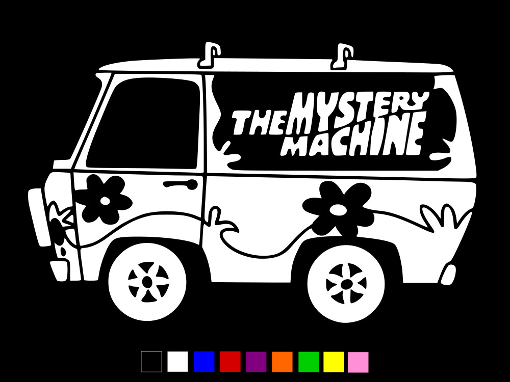 THE MYSTERY MACHINE VAN SCOOBY-DOO Vinyl Decal Car Window Wall CHOOSE SIZE COLOR