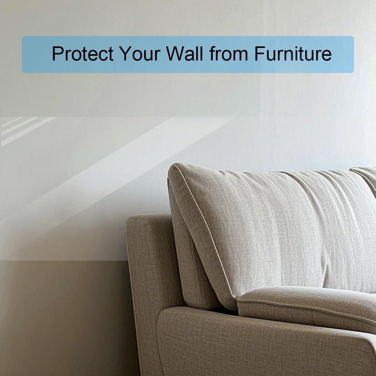 Wall Protector, 17.7in x 16.4ft No Adhesive Static Cling , Clear Electrostati…