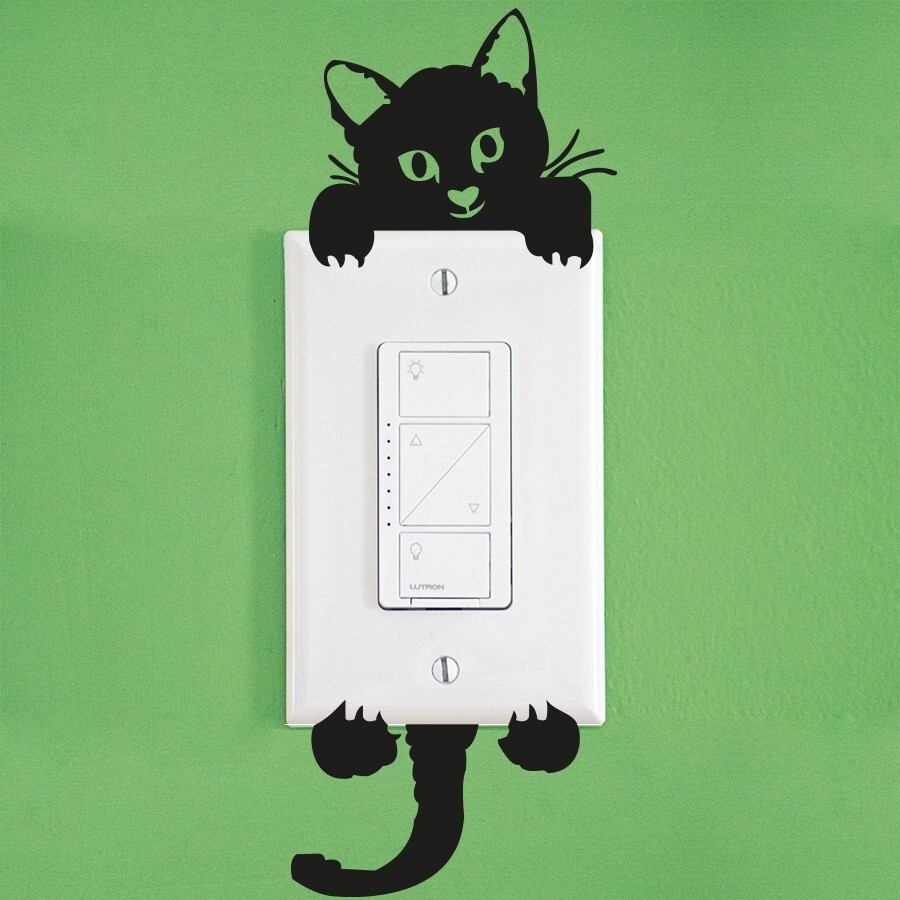 Wall Sticker Cat Switch Any Room 3D Decal Home Décor Brand New Free Shipping