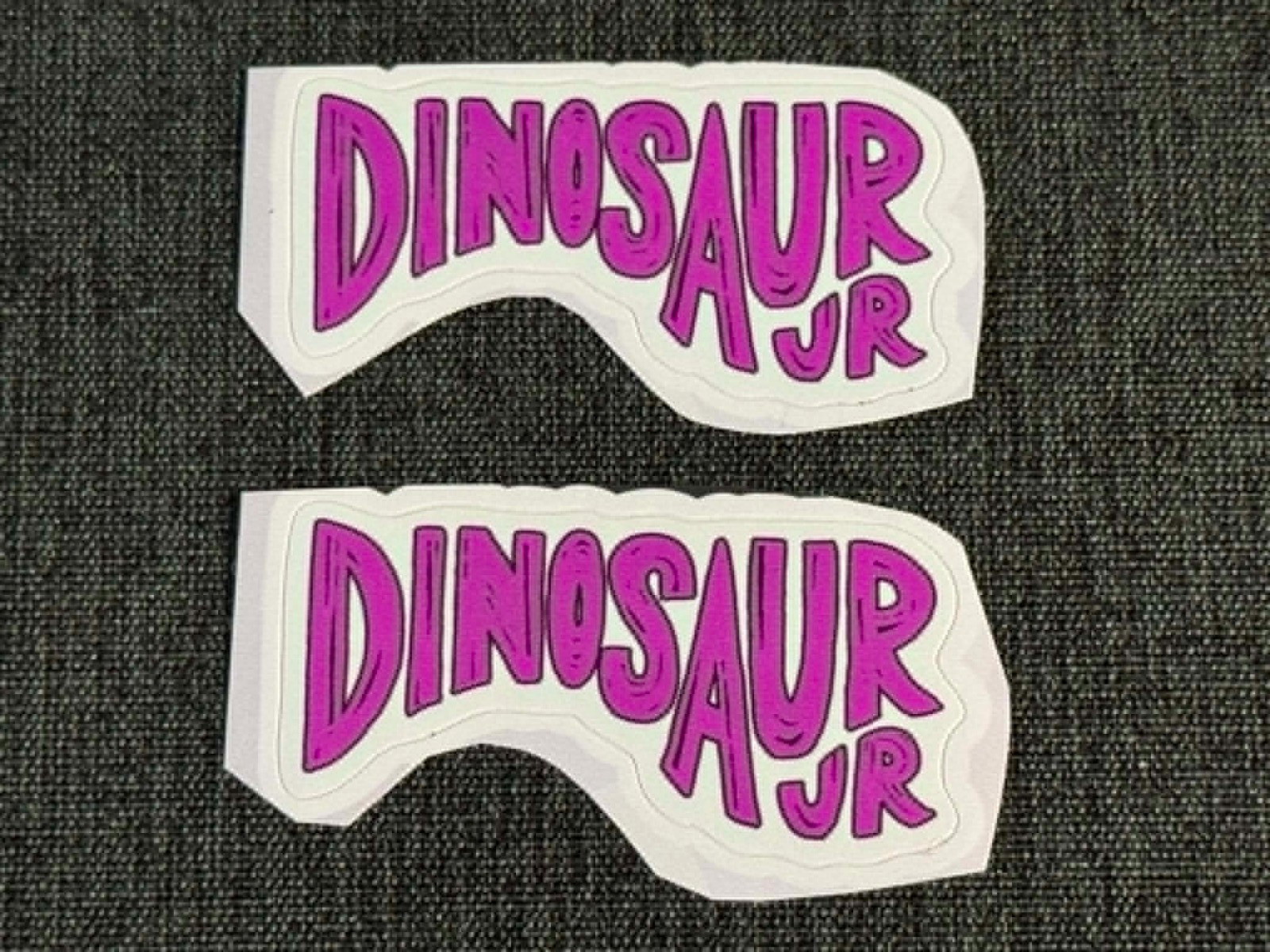 Lot (2) DINOSAUR JR. 1 1/4" x 2 1/2" Band Logo STICKERS Fast! Free Ship!