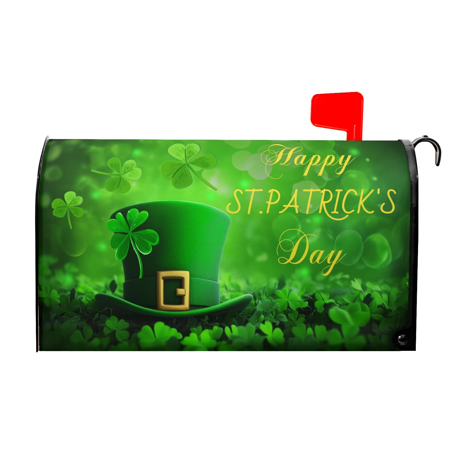Happy St. Patrick's Day Mailbox Covers Spring Mailbox Wraps Magnetic Standard Si