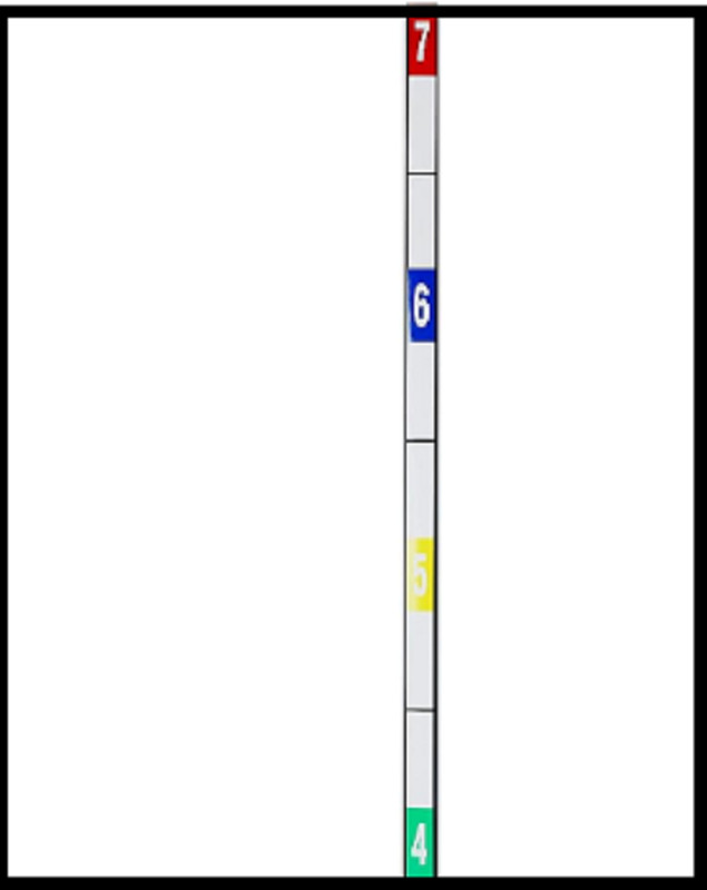 Height Measuring Wall Tape | 1  W X 36 H | Removable Adhesive Backing Strip |