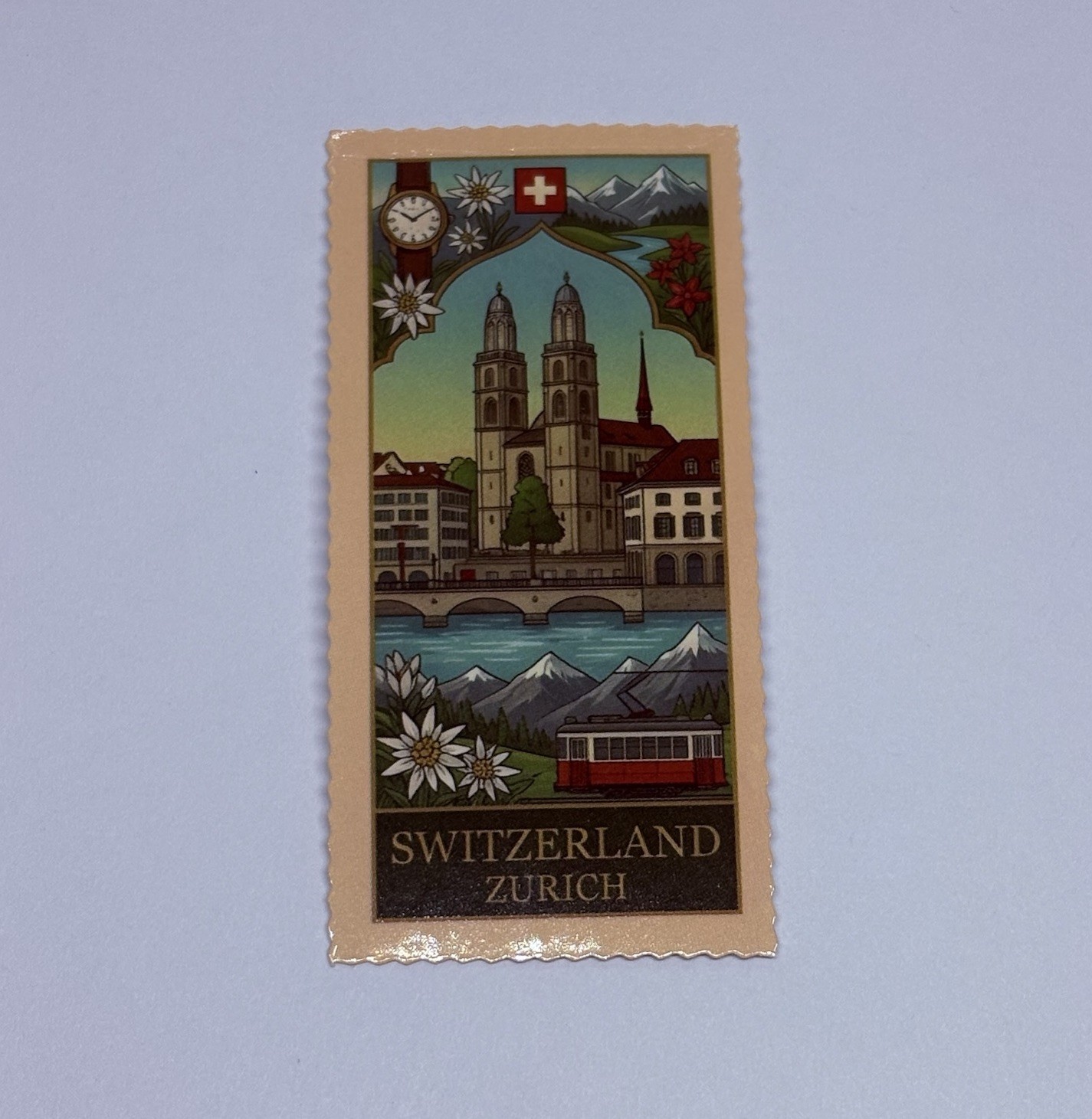 Grossmünster Cathedral Sticker Zurich Travel City Art Decal Vinyl Country Tc9